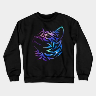 Galaxy cat Crewneck Sweatshirt